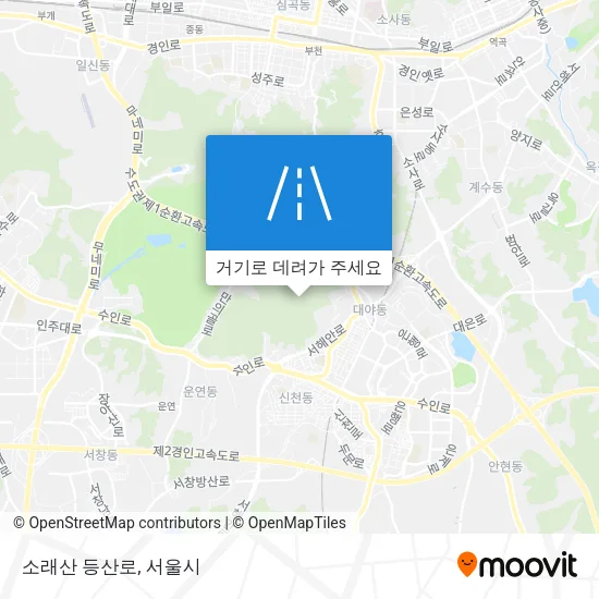 소래산 등산로 지도