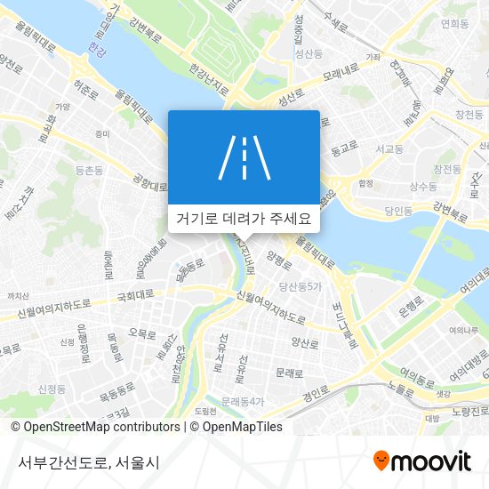 서부간선도로 지도