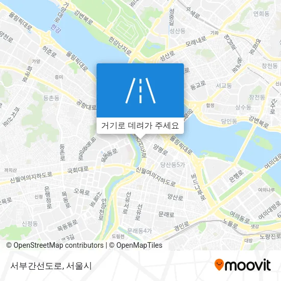서부간선도로 지도