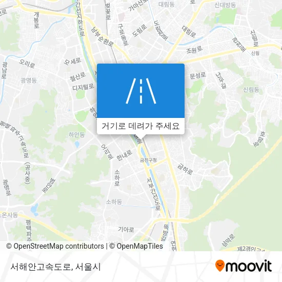 서해안고속도로 지도