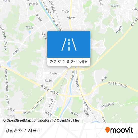 강남순환로 지도