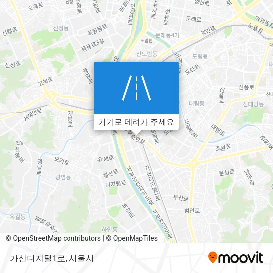 가산디지털1로 지도