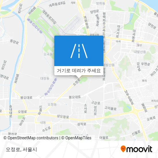 오정로 지도