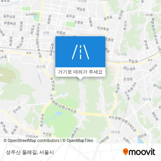 성주산 둘레길 지도