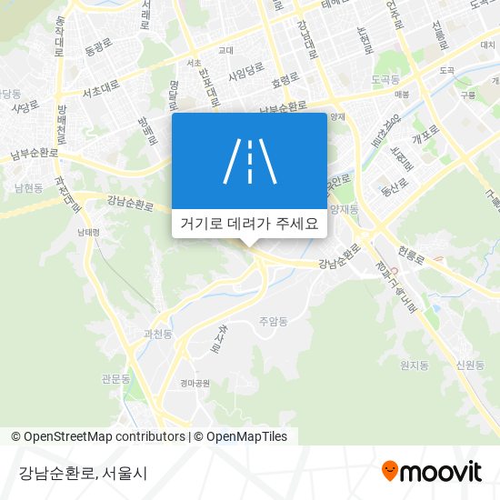 강남순환로 지도