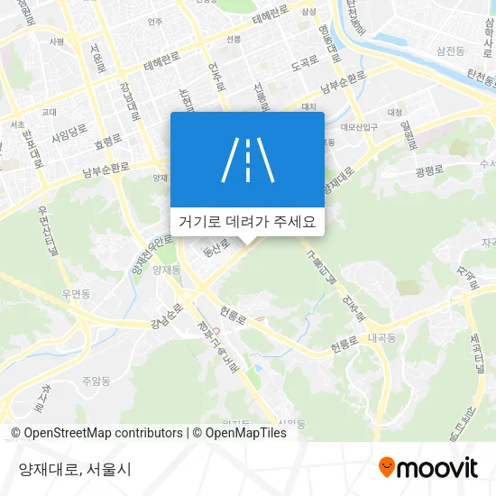 양재대로 지도