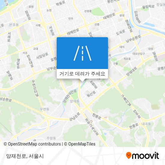 양재천로 지도