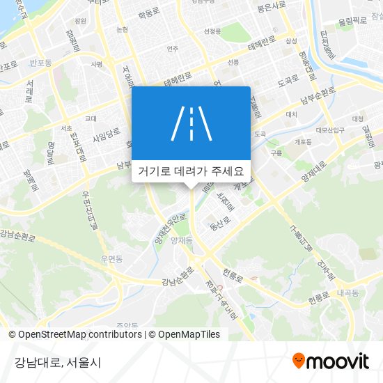 강남대로 지도