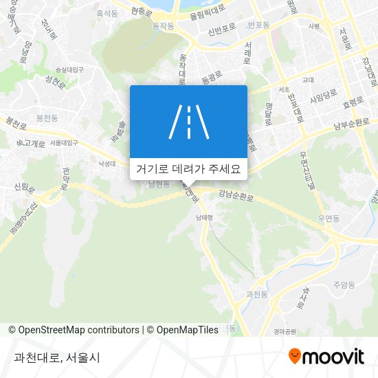 과천대로 지도