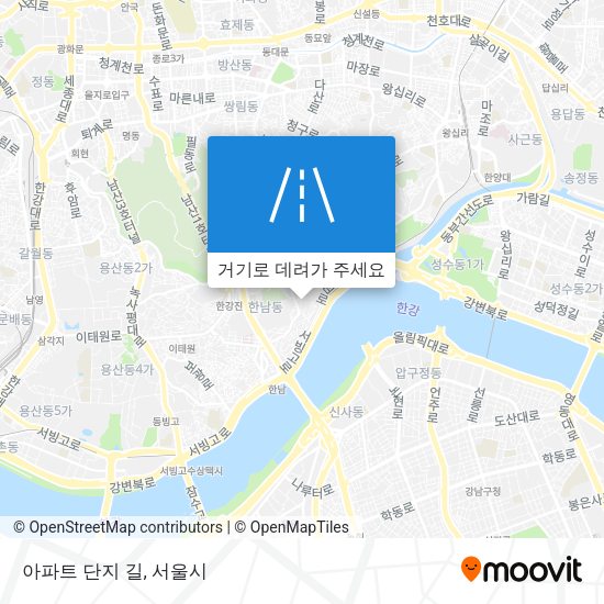 아파트 단지 길 지도