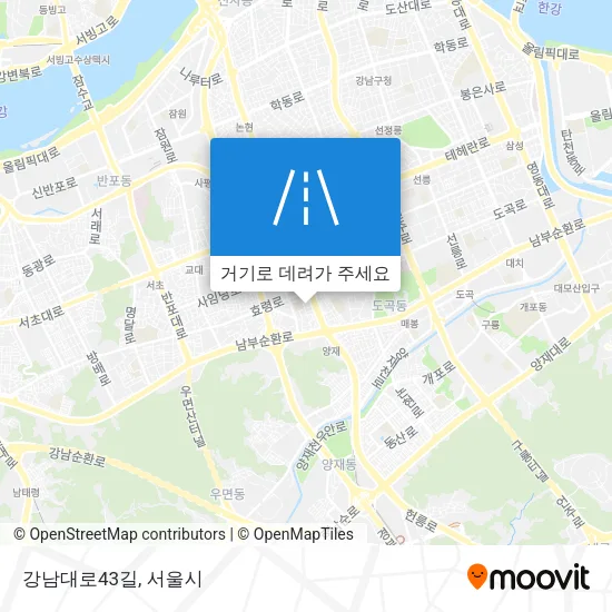 강남대로43길 지도