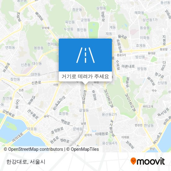 한강대로 지도