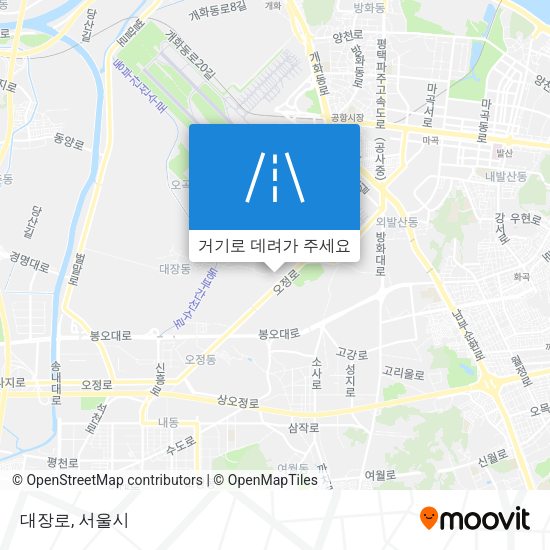 대장로 지도