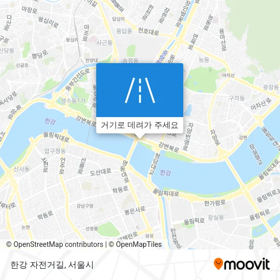 한강 자전거길 지도