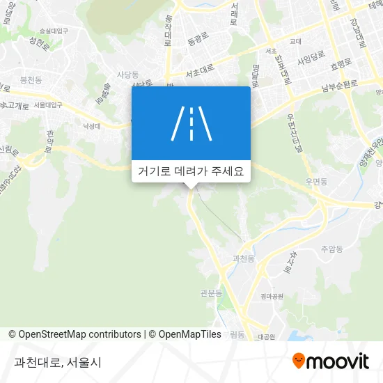 과천대로 지도