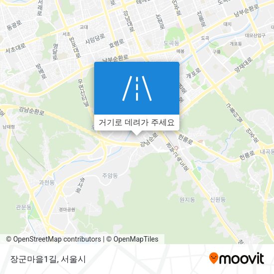 장군마을1길 지도