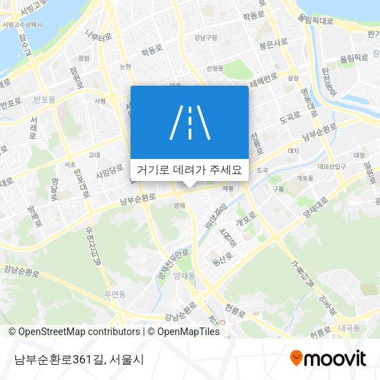 남부순환로361길 지도