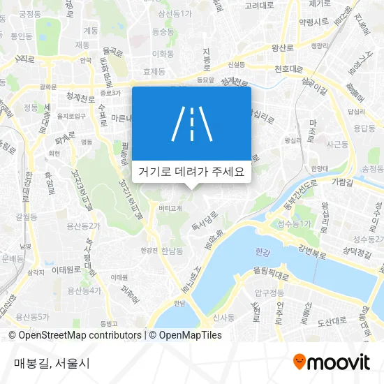 매봉길 지도