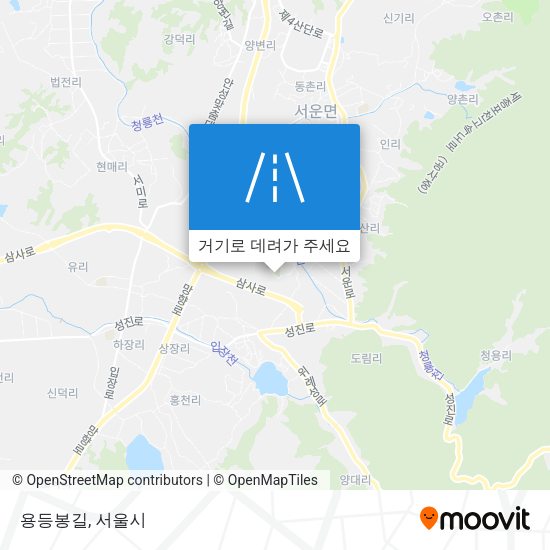 용등봉길 지도