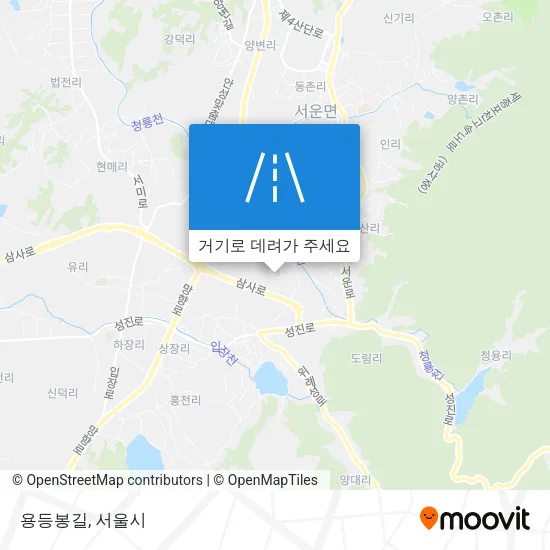 용등봉길 지도
