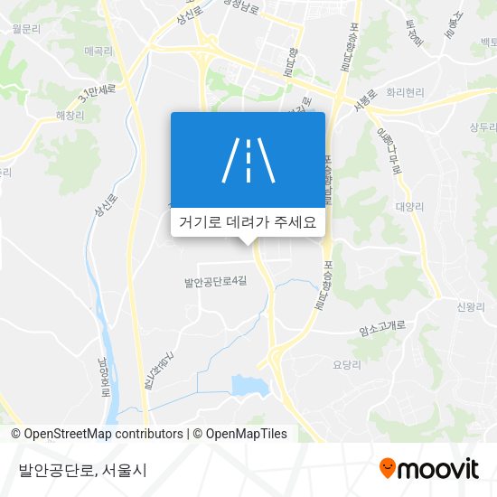 발안공단로 지도