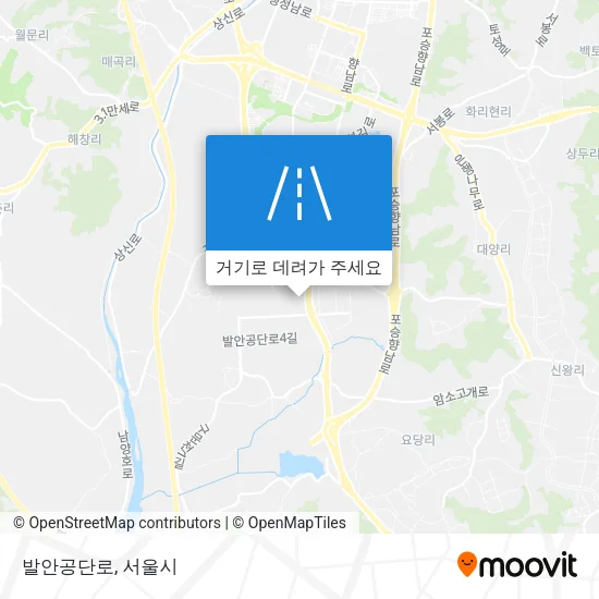 발안공단로 지도