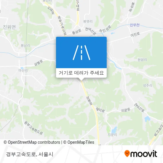 경부고속도로 지도