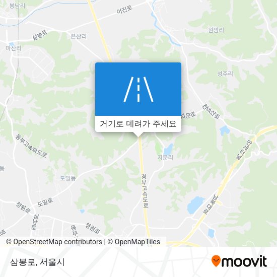 삼봉로 지도