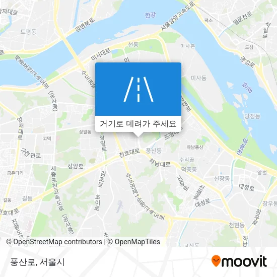 풍산로 지도