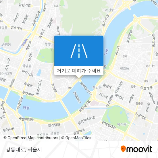 강동대로 지도