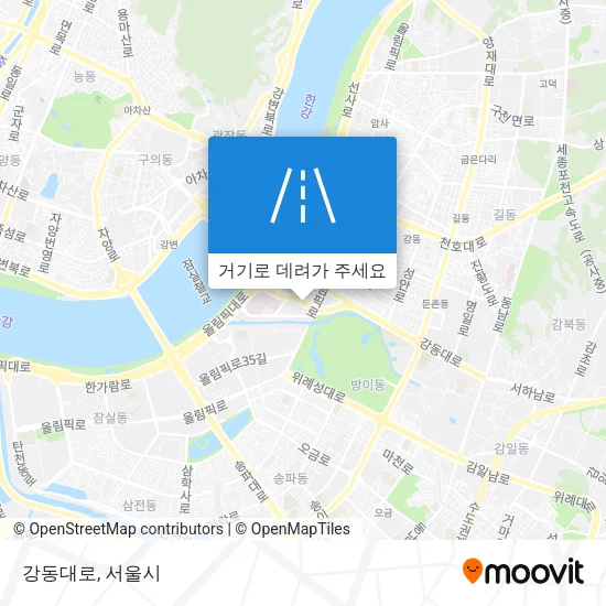 강동대로 지도