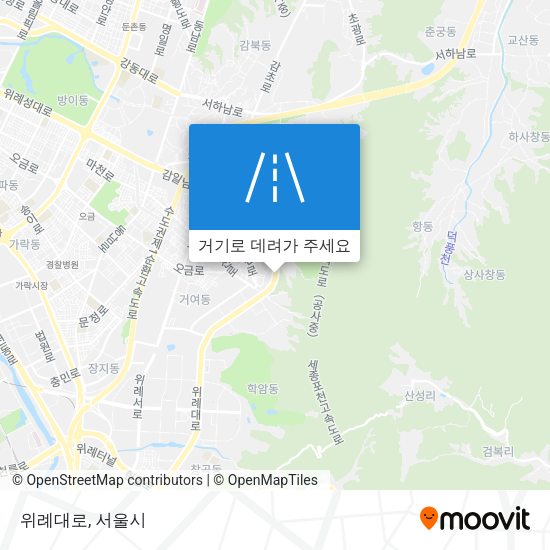 위례대로 지도