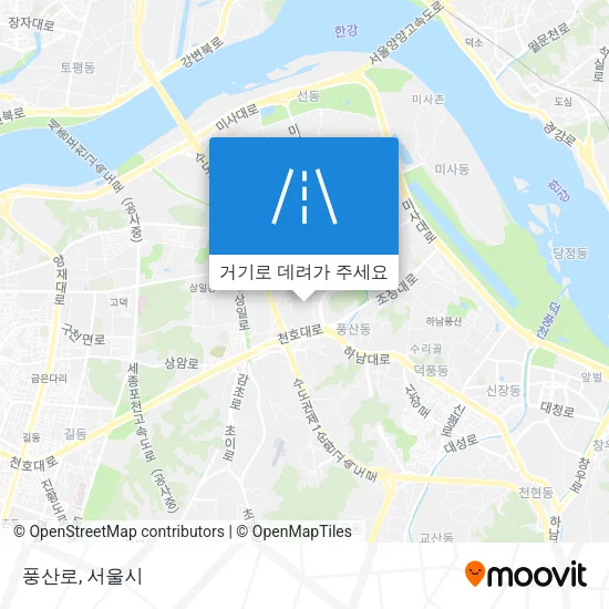 풍산로 지도