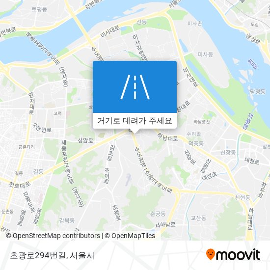 초광로294번길 지도