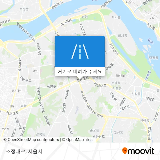 조정대로 지도