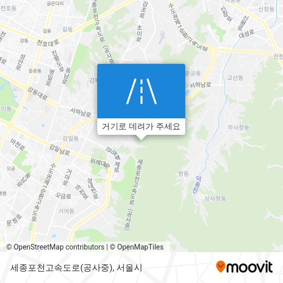 세종포천고속도로(공사중) 지도
