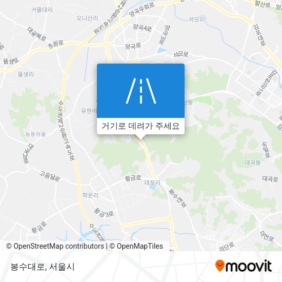 봉수대로 지도