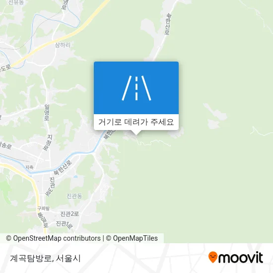 계곡탐방로 지도