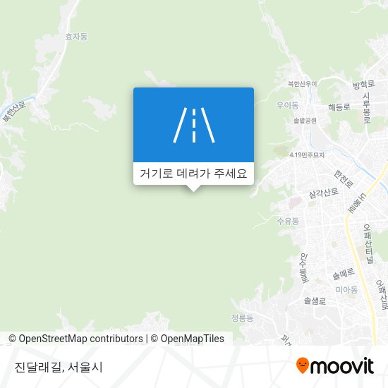 진달래길 지도