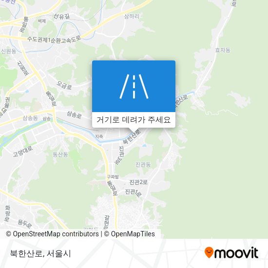 북한산로 지도