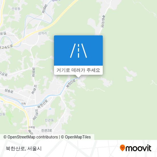 북한산로 지도