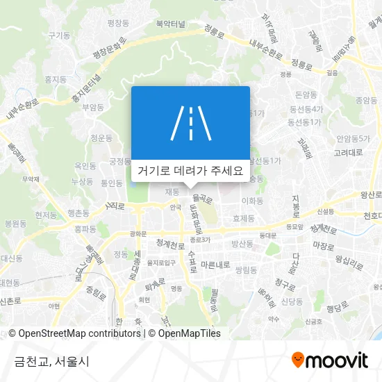 금천교 지도