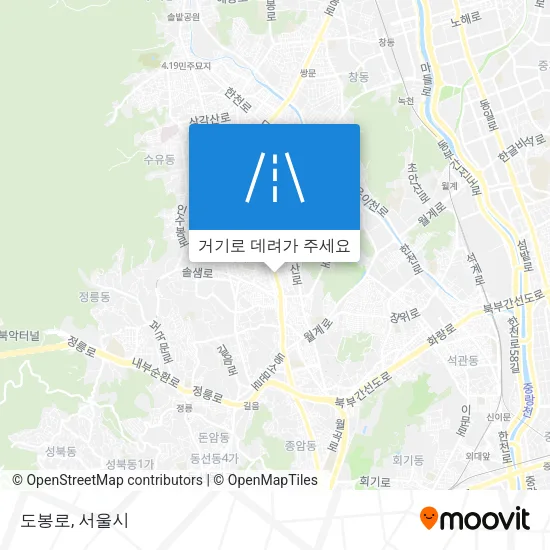 도봉로 지도