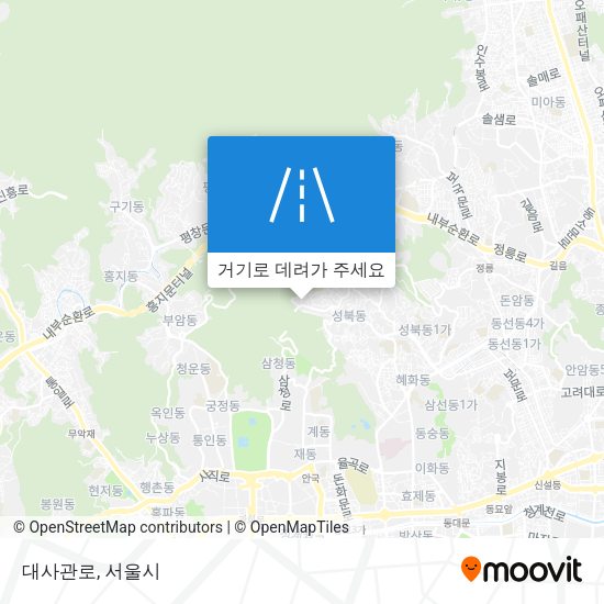 대사관로 지도