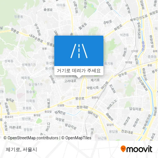 제기로 지도