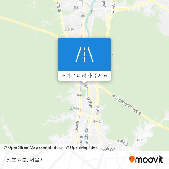 창포원로 지도