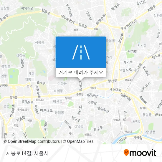 지봉로14길 지도