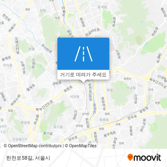 한천로58길 지도