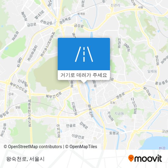 왕숙천로 지도