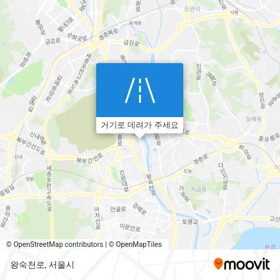왕숙천로 지도